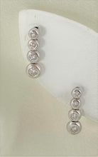 Load image into Gallery viewer, 14KT White Gold Earrings with Diamonds
