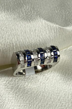 Load image into Gallery viewer, Sapphire and Diamonds White Gold ring
